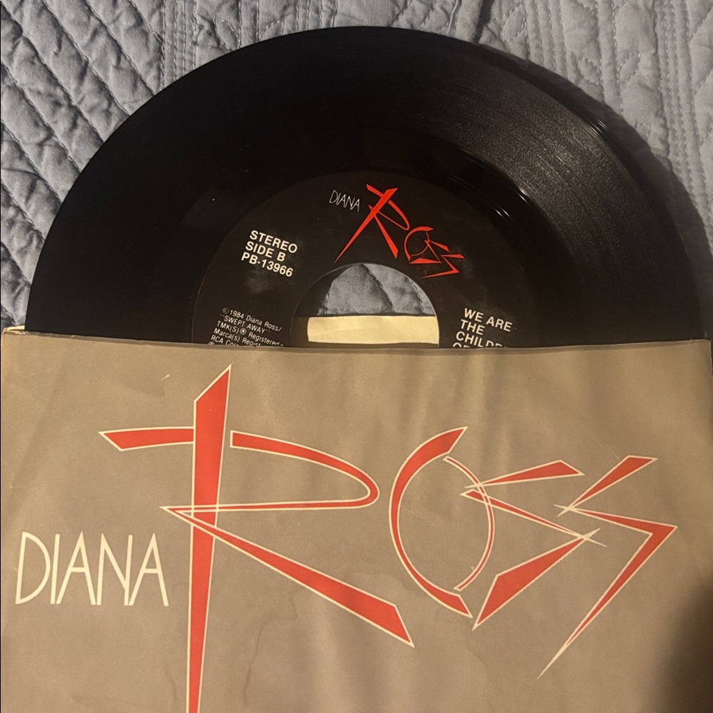 Diana Ross  7-inch vinyl single Missing You" exc condition